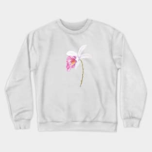 one pink orchid flower 2021 Crewneck Sweatshirt